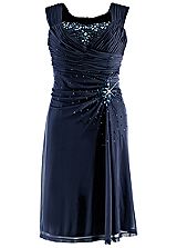 Gathered-&-Sparkle-Evening-Dress - Curvissa